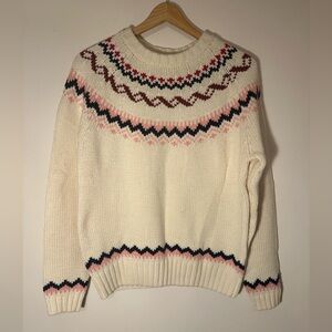 Trovata - Birds of Paradis- Fair Isle Sweater- Size Small